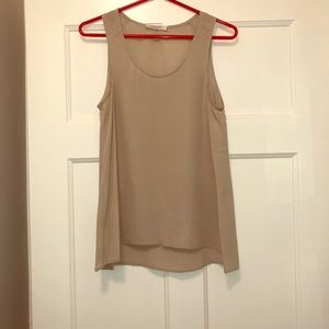 Everlane Light Grey Silk Tank